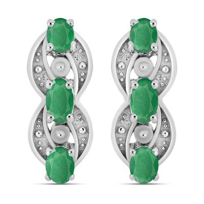 BUY NATURAL TANZANITE GEMSTONE EARRING IN 925 SILVER 